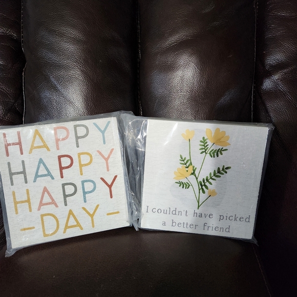 Happy Day and Friend Wall Blocks - Picture 1 of 1